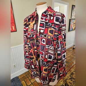 VTG Joanna Retro Abstract Jacket Medium